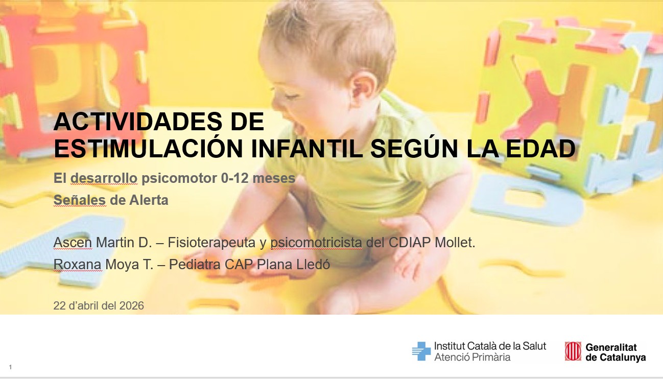 Charla sobre desarrollo psicomotor en el ABS de Mollet