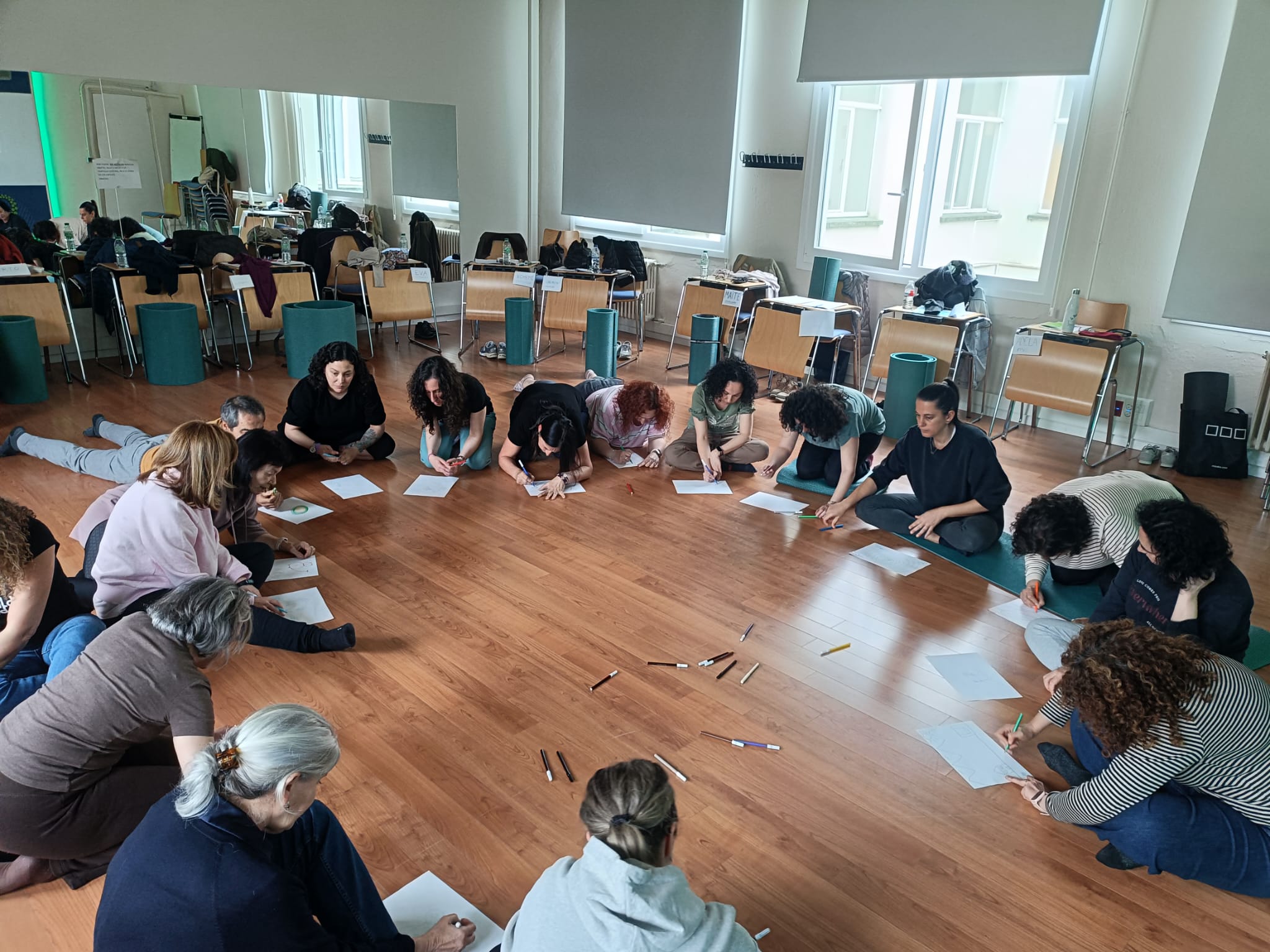 Actividad en grupo durante el curso